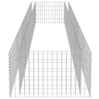 vidaXL Gabion Raised Bed Galvanized Steel 177.2