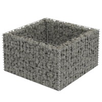 vidaXL Gabion Raised Bed Galvanized Steel 35.4