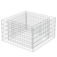 vidaXL Gabion Raised Bed Galvanized Steel 35.4