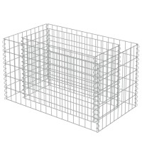 vidaXL Gabion Raised Bed Galvanized Steel 35.4