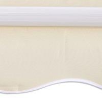 vidaXL Awning Top Sunshade Canvas Cream 137.8