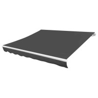 vidaXL Awning Top Sunshade Canvas Anthracite 137.8