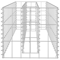 vidaXL Gabion Raised Bed Galvanized Steel 35.4