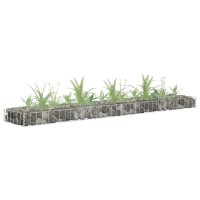 vidaXL Gabion Raised Bed Galvanized Steel 70.9