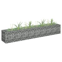 vidaXL Gabion Raised Bed Galvanized Steel 70.9