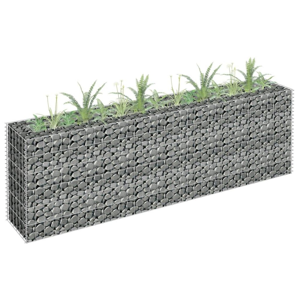 vidaXL Gabion Raised Bed Galvanized Steel 70.9