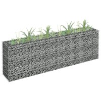 vidaXL Gabion Raised Bed Galvanized Steel 70.9