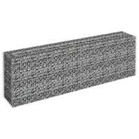 vidaXL Gabion Raised Bed Galvanized Steel 70.9