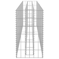 vidaXL Gabion Raised Bed Galvanized Steel 70.9