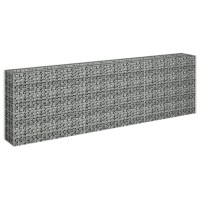 vidaXL Gabion Raised Bed Galvanized Steel 106.3