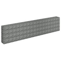 vidaXL Gabion Raised Bed Galvanized Steel 141.7