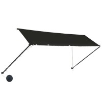 vidaXL Retractable Awning with LED 157.5