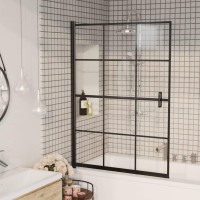 Vidaxl Shower Enclosure Esg 39.4X55.1 Black