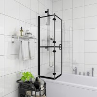 Vidaxl Folding Shower Enclosure Esg 31.5X55.1 Black