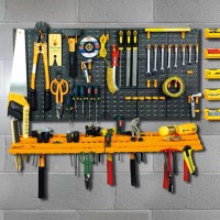 Vidaxl Tool Wall 19.7X39.4 50 Hooks Pp