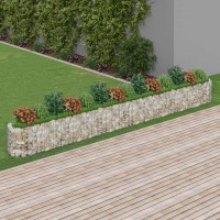 vidaXL Gabion Raised Bed Galvanized Iron 212.6