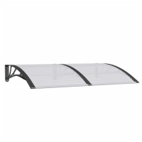 Vidaxl Door Canopy Black 59.1X39.4 Polycarbonate