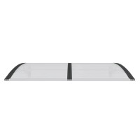 Vidaxl Door Canopy Black 59.1X39.4 Polycarbonate