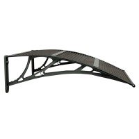 vidaXL Door Canopy Black 31.5