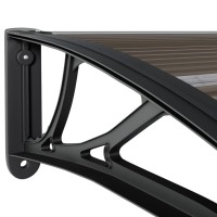 vidaXL Door Canopy Black 31.5