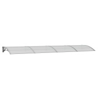 vidaXL Door Canopy Gray 157.5