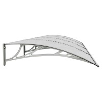 vidaXL Door Canopy Gray 157.5