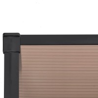 vidaXL Door Canopy Black 48