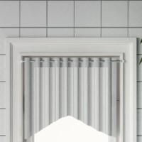 Vidaxl Curtain Rails 2 Pcs White And Silver 15.7-23.6 Aluminum