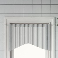 Vidaxl Curtain Rails 2 Pcs White And Silver 35.4-51.2 Aluminum