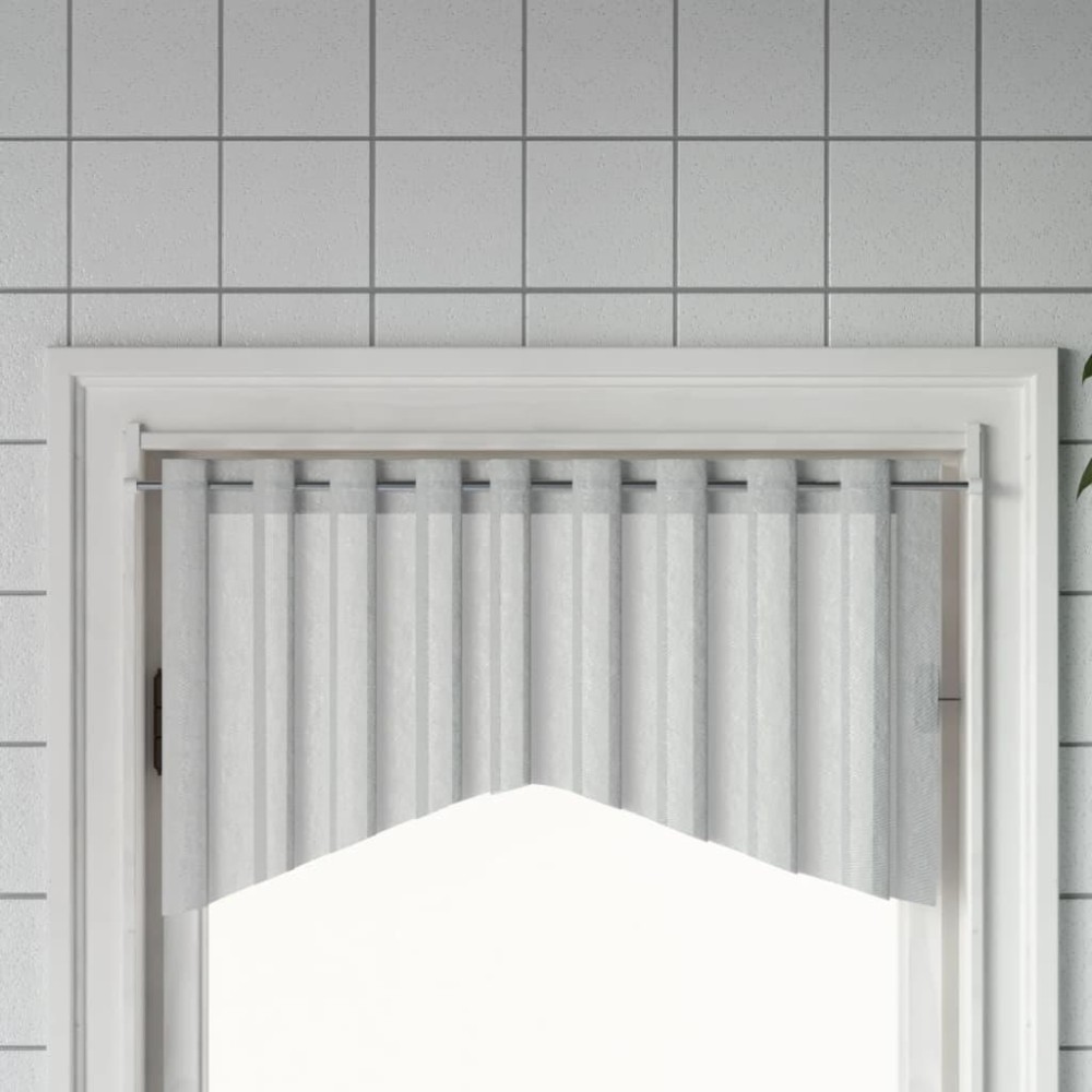 Vidaxl Curtain Rails 2 Pcs White And Silver 35.4-53.1 Aluminum