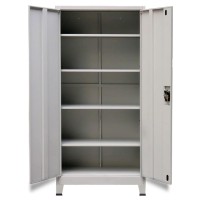 vidaXL Office Cabinet with 2 Doors Steel 35.4