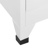 vidaXL Locker Cabinet with 9 Compartments Steel 35.4