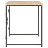 vidaXL Computer Desk Black and Oak 47.2