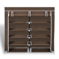 vidaXL Fabric Shoe Cabinet with Cover 45