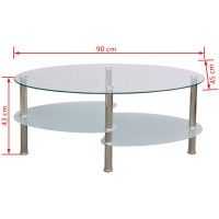 vidaXL Coffee Table with Exclusive Design White