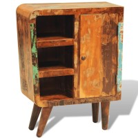 vidaXL Reclaimed Cabinet Solid Wood with 1 Door Vintage