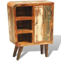 vidaXL Reclaimed Cabinet Solid Wood with 1 Door Vintage