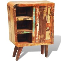 vidaXL Reclaimed Cabinet Solid Wood with 1 Door Vintage