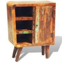 vidaXL Reclaimed Cabinet Solid Wood with 1 Door Vintage