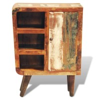 vidaXL Reclaimed Cabinet Solid Wood with 1 Door Vintage