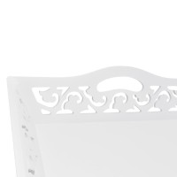 vidaXL Side Table with Tray White