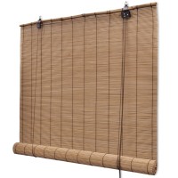 vidaXL Brown Bamboo Roller Blinds 31.5