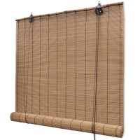 vidaXL Brown Bamboo Roller Blinds 47.2