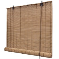 vidaXL Brown Bamboo Roller Blinds 55.1