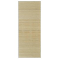 vidaXL Rectangular Natural Bamboo Rug 59.1