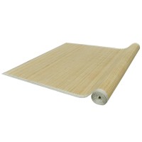 vidaXL Rectangular Natural Bamboo Rug 59.1