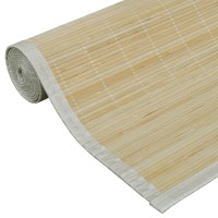 vidaXL Rectangular Natural Bamboo Rug 59.1