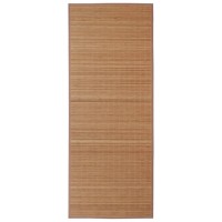 vidaXL Rectangular Brown Bamboo Rug 31.5