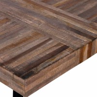 vidaXL Coffee Table Square Reclaimed Teak Wood