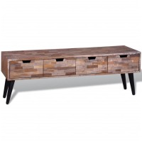 vidaXL Console TV Stand with 4 Drawers Reclaimed Teak